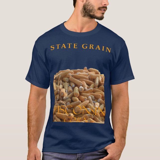 Camiseta Milho de Grão do Território de Wisconsin (Frente)