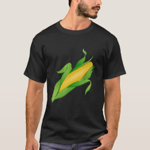 Camiseta Milho Divertido Para Homens Milho Doce No Cob