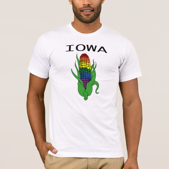 Camiseta Milho do arco-íris de Iowa (Frente)
