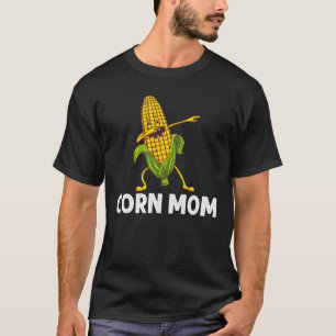 Camiseta Milho Engraçado Para Mamãe, Milho Na Figurina De C