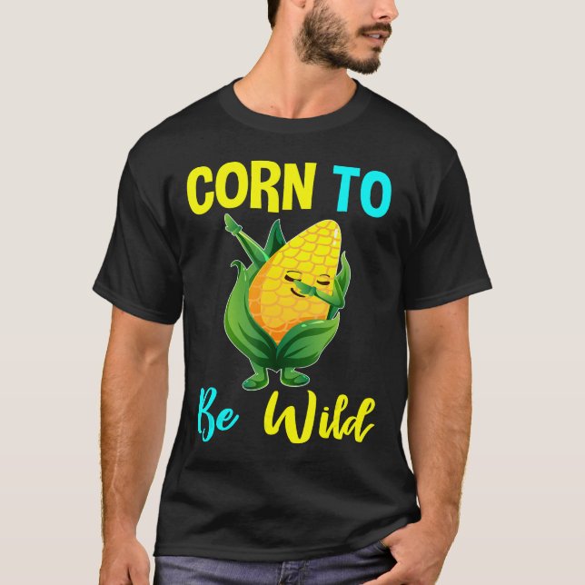 Camiseta Milho Selvagem Amantes De Vegetariana Vegan (Frente)