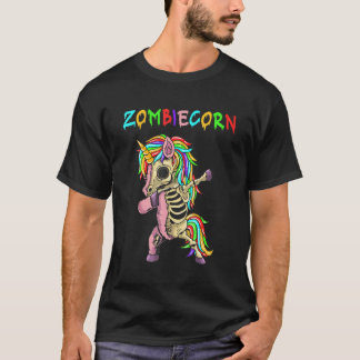 Camiseta milho zumbi eu amo arco-íris cerebrais