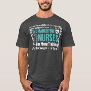 Camiseta Milhões De Enfermeiros Marchando Enfermeiros Viven
