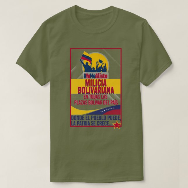 CAMISETA MILICIA BOLIVARIANA (Frente do Design)