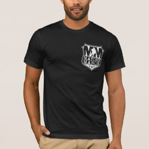 Camiseta Milímetro - Crachá no preto