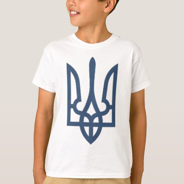 Camiseta Militar Tryzub Zelensky Ucrânia Tridente  (Frente)