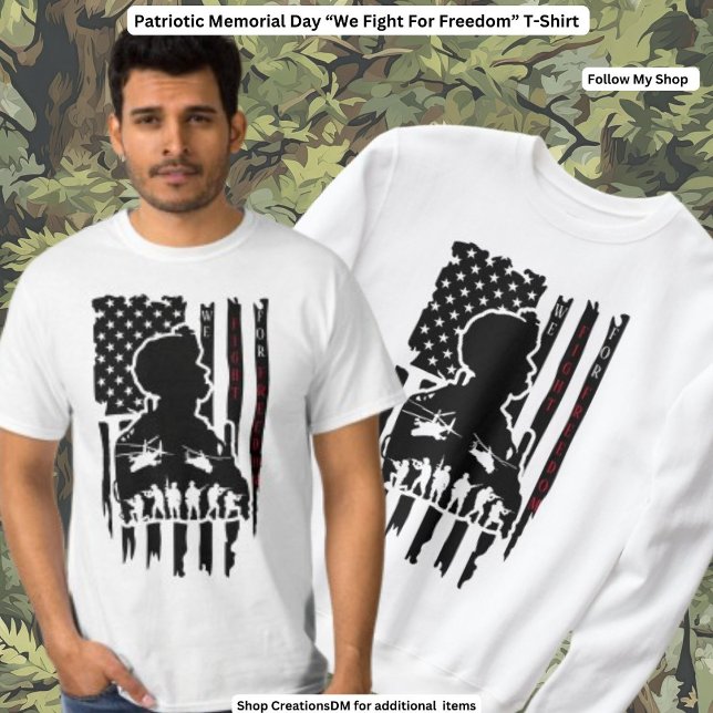 Camiseta Militares - Lutamos Pela Liberdade (Criador carregado)