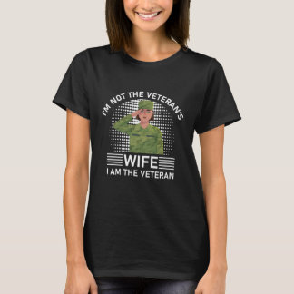 Camiseta Militares - Não sou a Esposa dos Veteranos Eu sou