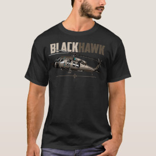 Camiseta Military Blackhawk Helicopter Airplane 2