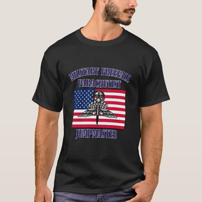 Camiseta Military Freefall Parachutist Jumpmaster Front (Frente)