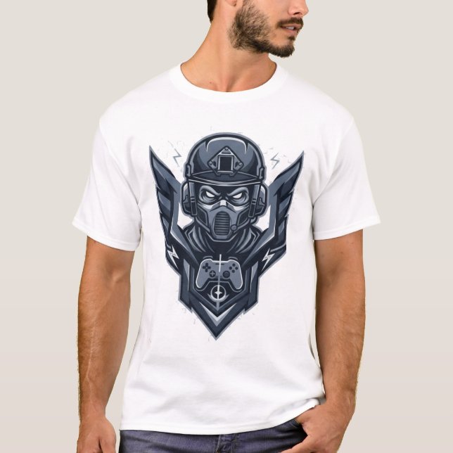 Camiseta Military Gamer Emblem T-Shirt (Frente)