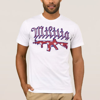 Camiseta Militia Declaration Tee, Patriotic America Shirt