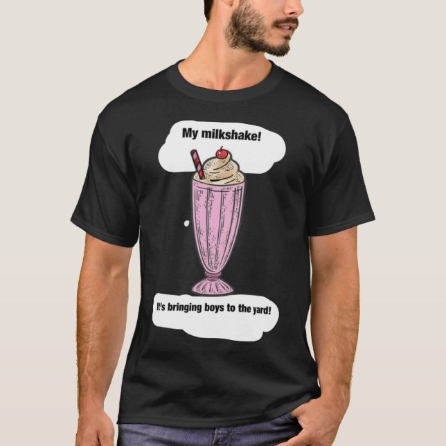 Camiseta Milkshake atrai rapazes Sticker (Frente)