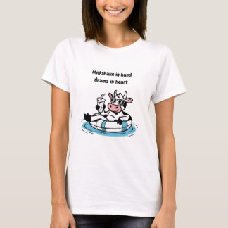 Camiseta Milkshake in Hand, Drama in Heart | Cool Cow Graph
