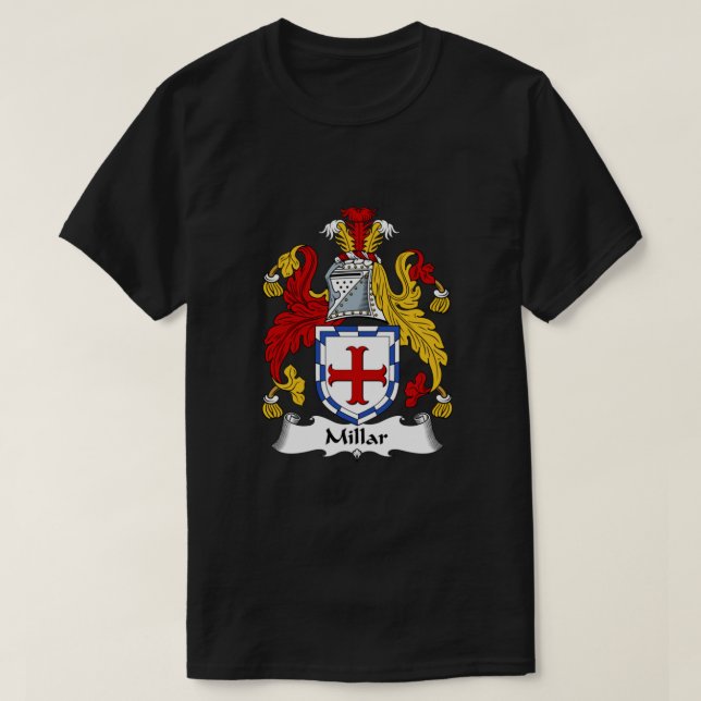 Camiseta Millar Coat of Arms  Millar Family Crest Classic (Frente do Design)