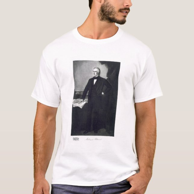 Camiseta Millard Fillmore, 13o presidente do Sta unido (Frente)