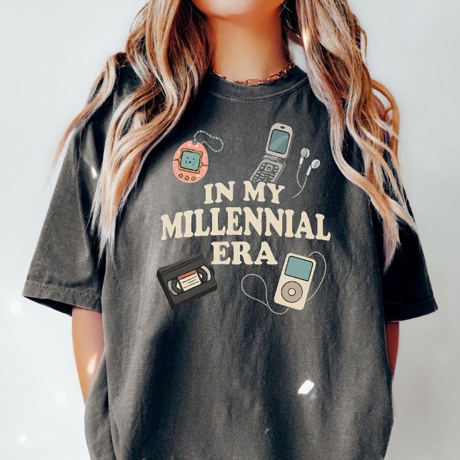 Camiseta Millennial Funny Throwback Shirt 90s Party Tshirt  (Criador carregado)