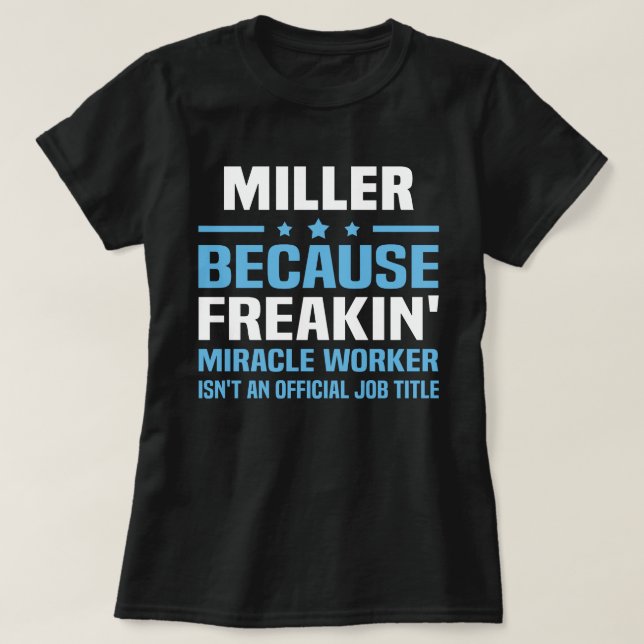 Camiseta Miller (Frente do Design)