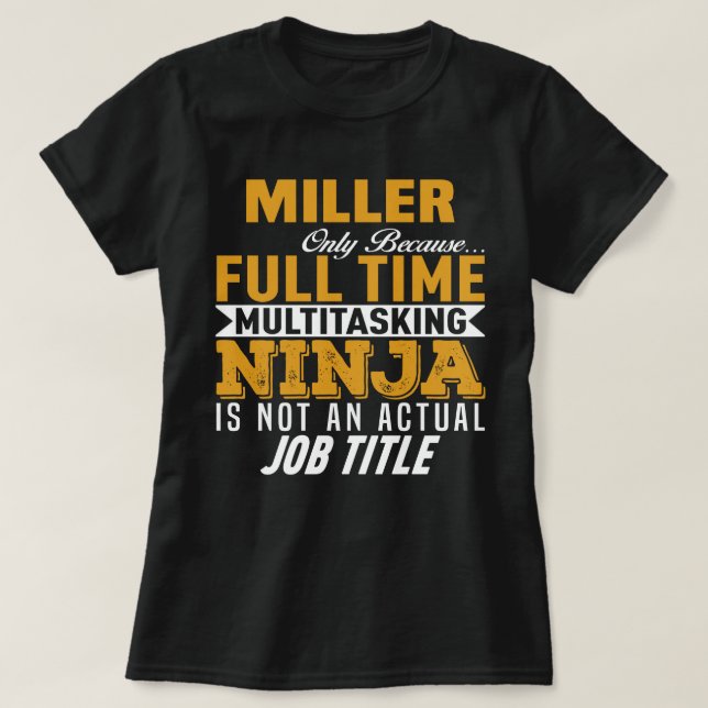 Camiseta Miller (Frente do Design)