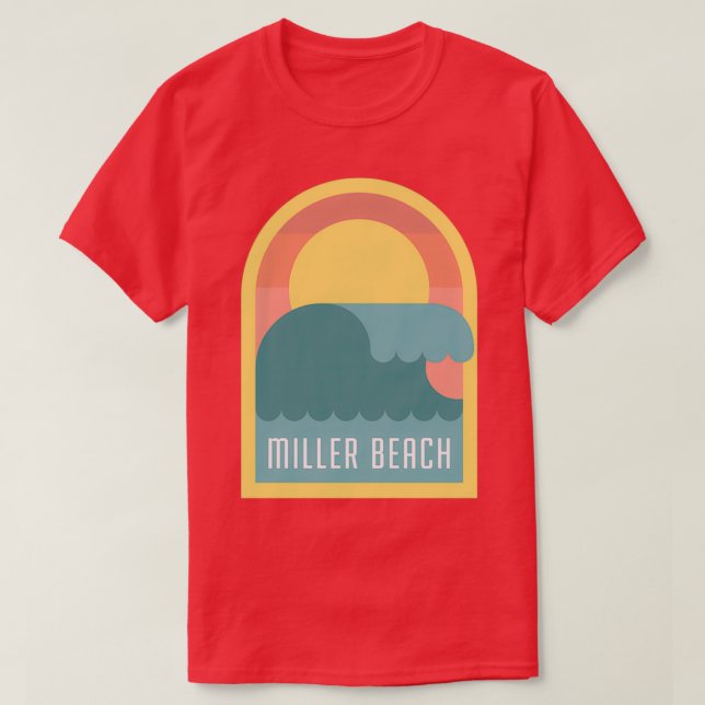 Camiseta Miller Beach Wave (Frente do Design)