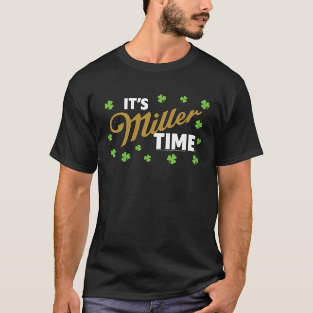 Camiseta Miller Life Rua Patrick Day É Miller Time Vint (Frente)
