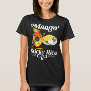 Camiseta Milli Coma Mango Sticky Rice Saudável Comida Tailâ