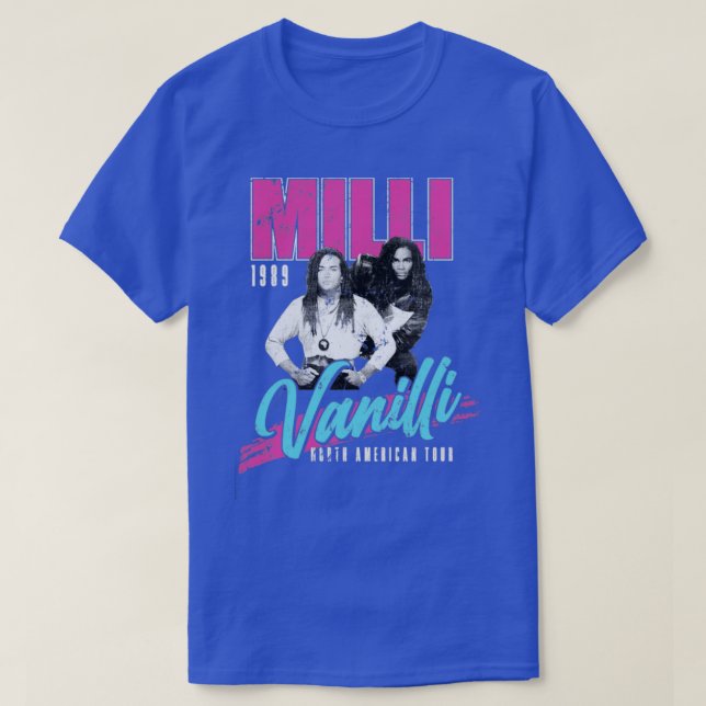 Camiseta Milli Vanilli Concert Tour 1989 (Frente do Design)