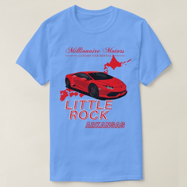 Camiseta Millionaire Motors Little Rock Red Lambo (Frente do Design)
