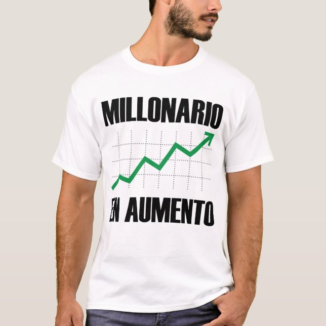Camiseta Millonario en Aumento Tee Masculina (Frente)