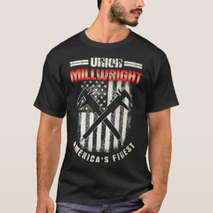 Camiseta Millwright Image On Back Of Clothing _14