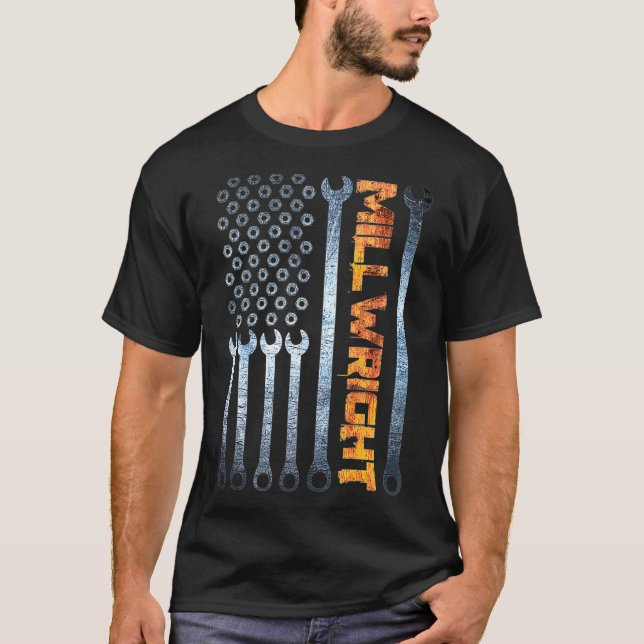 Camiseta Millwright Image On Back Of Clothing Premium _15  (Frente)