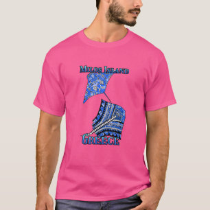 Camiseta Milos Island Grécia Vacation Tribal Stingray