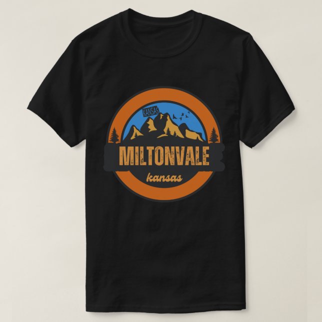 Camiseta Miltonvale, Kansas (Frente do Design)
