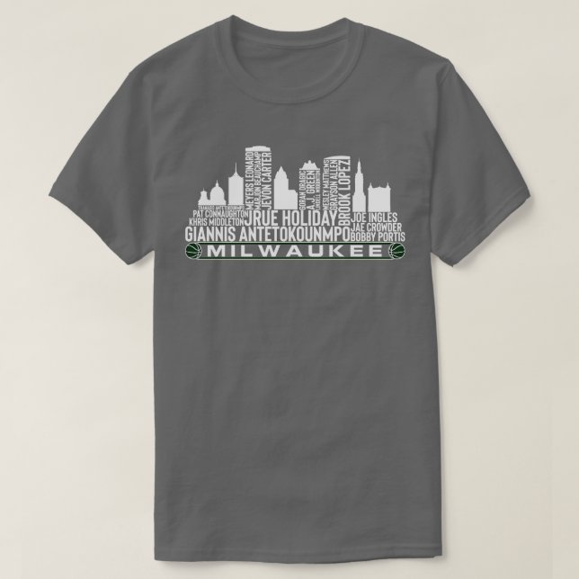 Camiseta Milwaukee Basbol Team 23 Jogadores Roster Milwauk (Frente do Design)