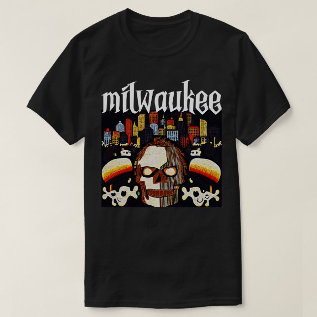 Camiseta Milwaukee Halloween (Frente do Design)