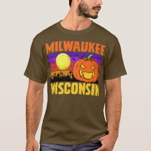 Camiseta Milwaukee Wisconsin Happy Halloween Party Local Ci