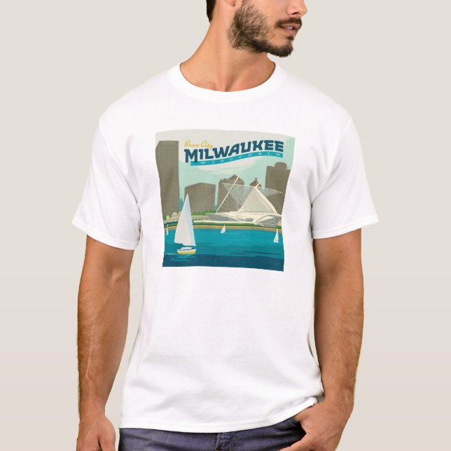 Camiseta Milwaukee Wisconsin Harbor | Brew City (Frente)
