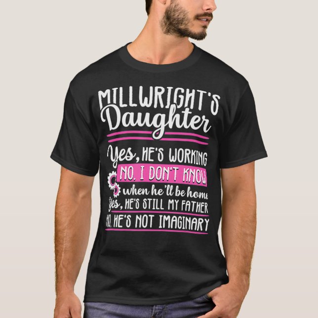 Camiseta Milwright Filha Orgulhosa Mulheres dotadas de graç (Frente)