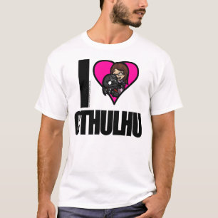 Camiseta Mim <3 Cthulhu - t-shirt das senhoras