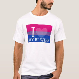 Camiseta Mim <3 minha esposa do Bi