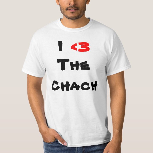 Camiseta Mim, <3, o Chach (Frente)