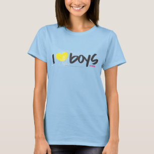 Camiseta Mim amarelo dos meninos do coração