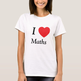 CAMISETA MIM AMOR DOS MATHS DO CORAÇÃO