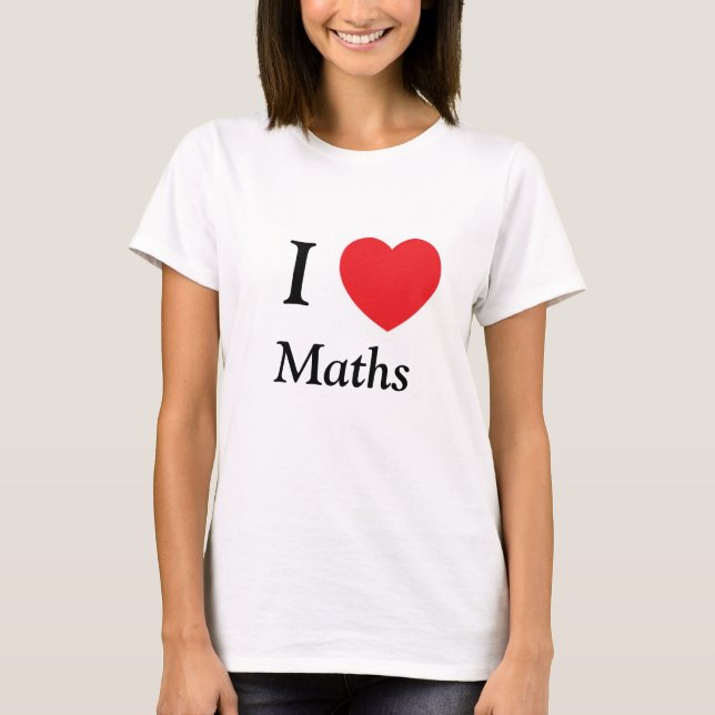 CAMISETA MIM AMOR DOS MATHS DO CORAÇÃO (Frente)
