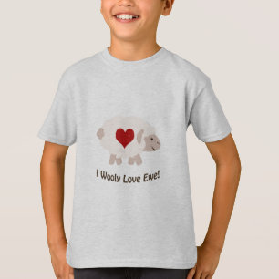 Camiseta Mim amor lanoso você!