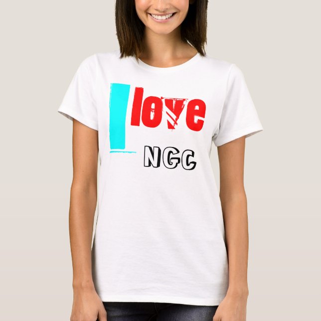 Camiseta mim, amor, NGC (Frente)