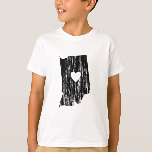 Camiseta Mim amor vestido Grunge do estado do esboço de (Frente)