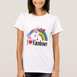 Camiseta Mim arcos-íris do coração