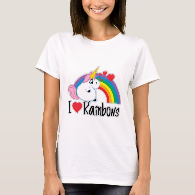 Camiseta Mim arcos-íris do coração (Frente)