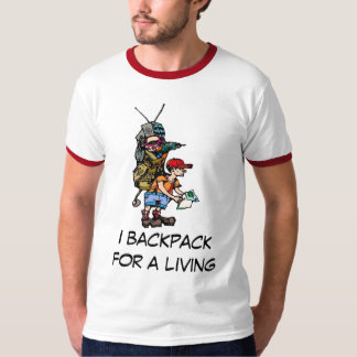 Camiseta Mim backpackfor uma vida - personalizada